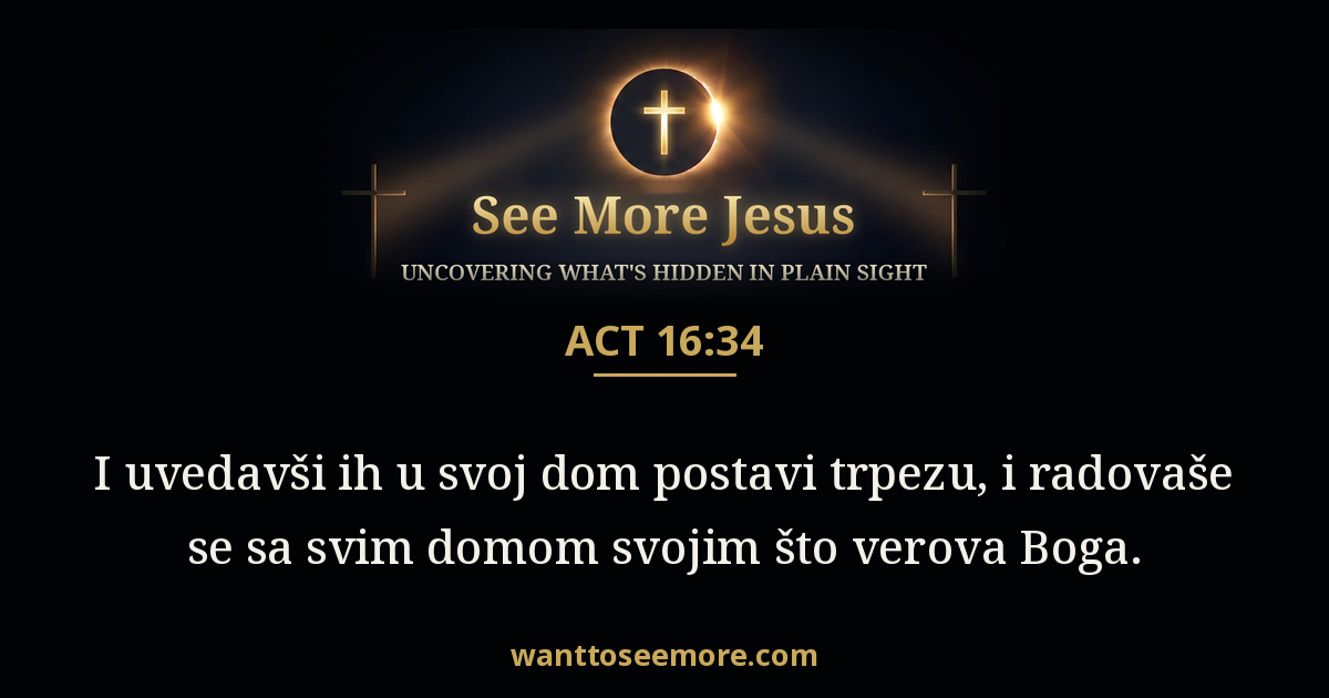 Acts 16:34