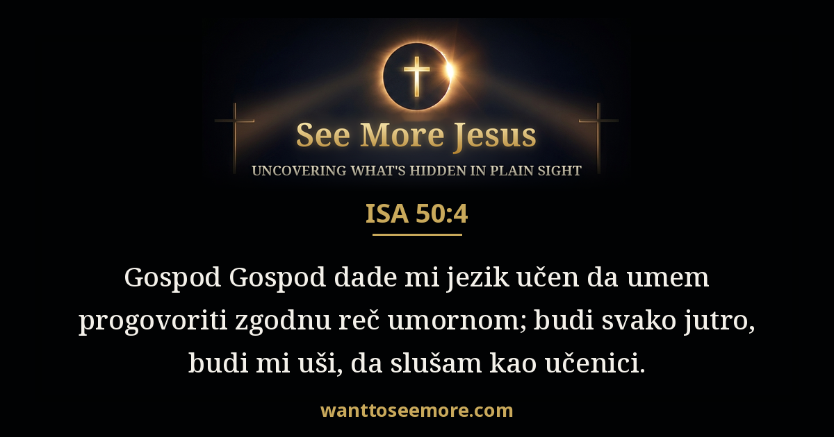 Isaiah 50:4