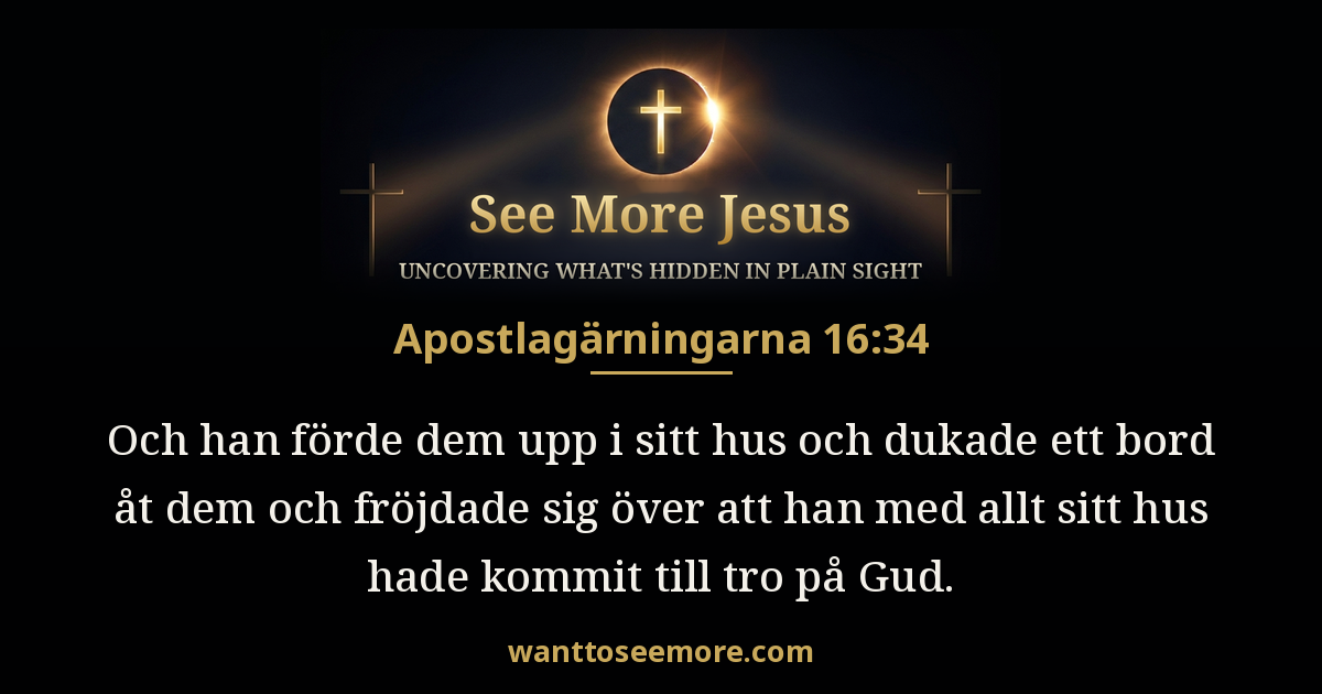 Acts 16:34