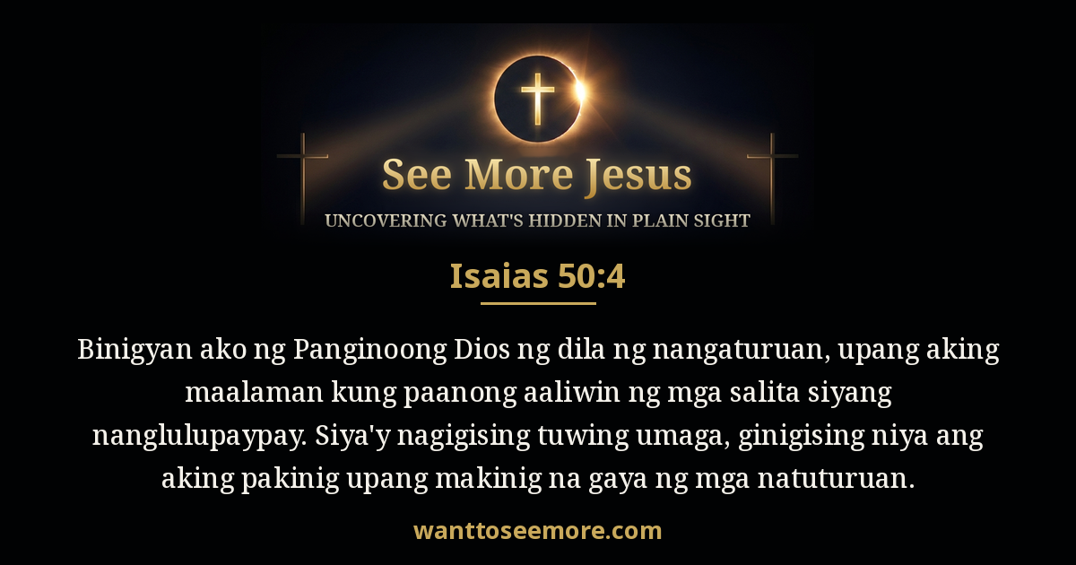 Isaiah 50:4