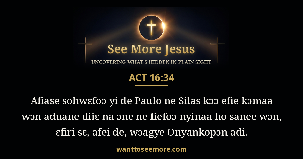 Acts 16:34