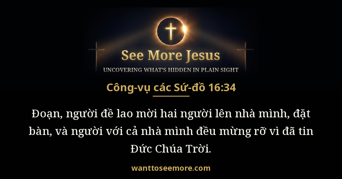 Acts 16:34