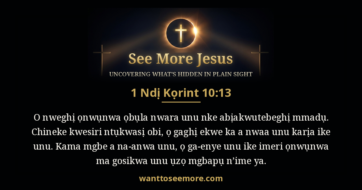 1 Corinthians 10:13