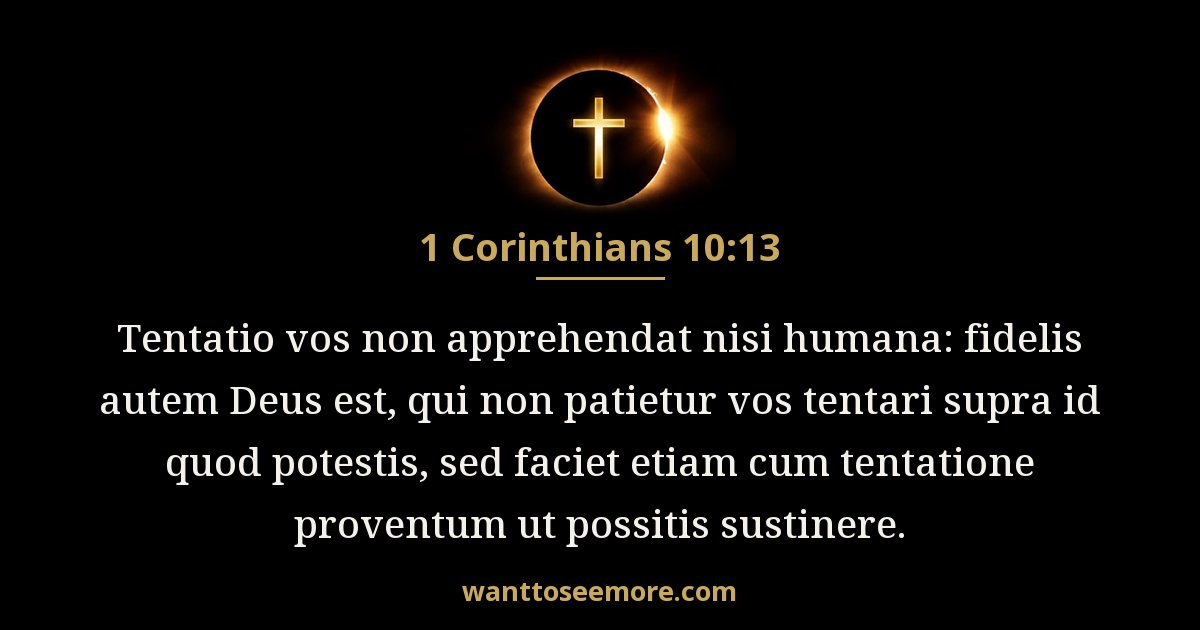1 Corinthians 10:13