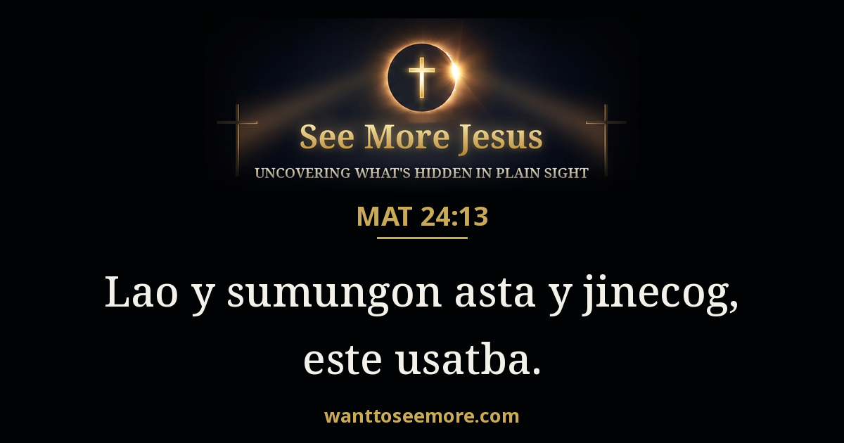 Matthew 24:13