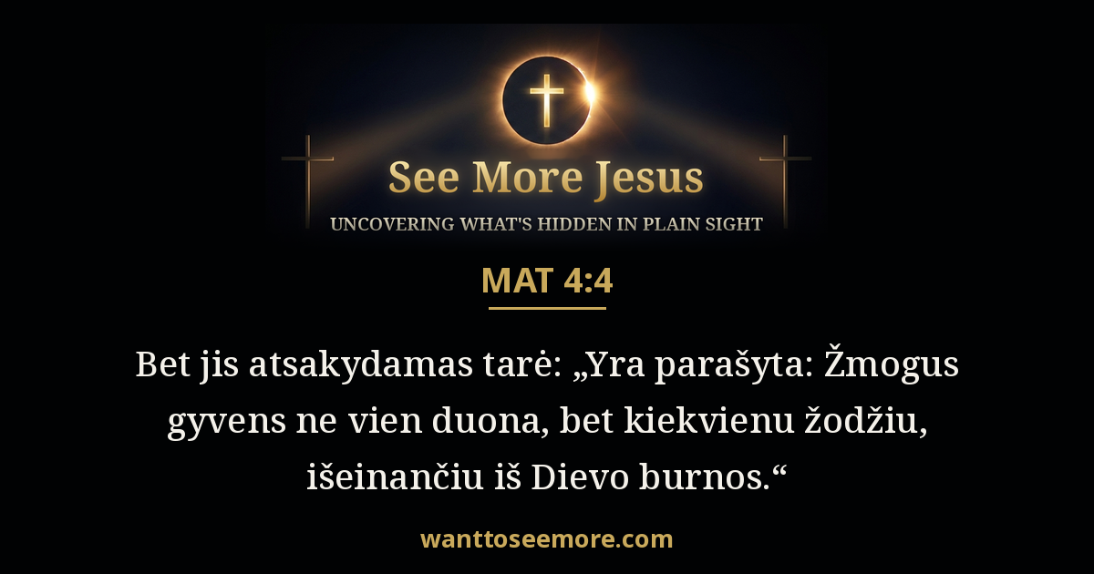 Matthew 4:4