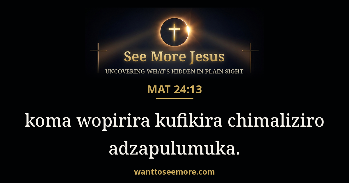 Matthew 24:13