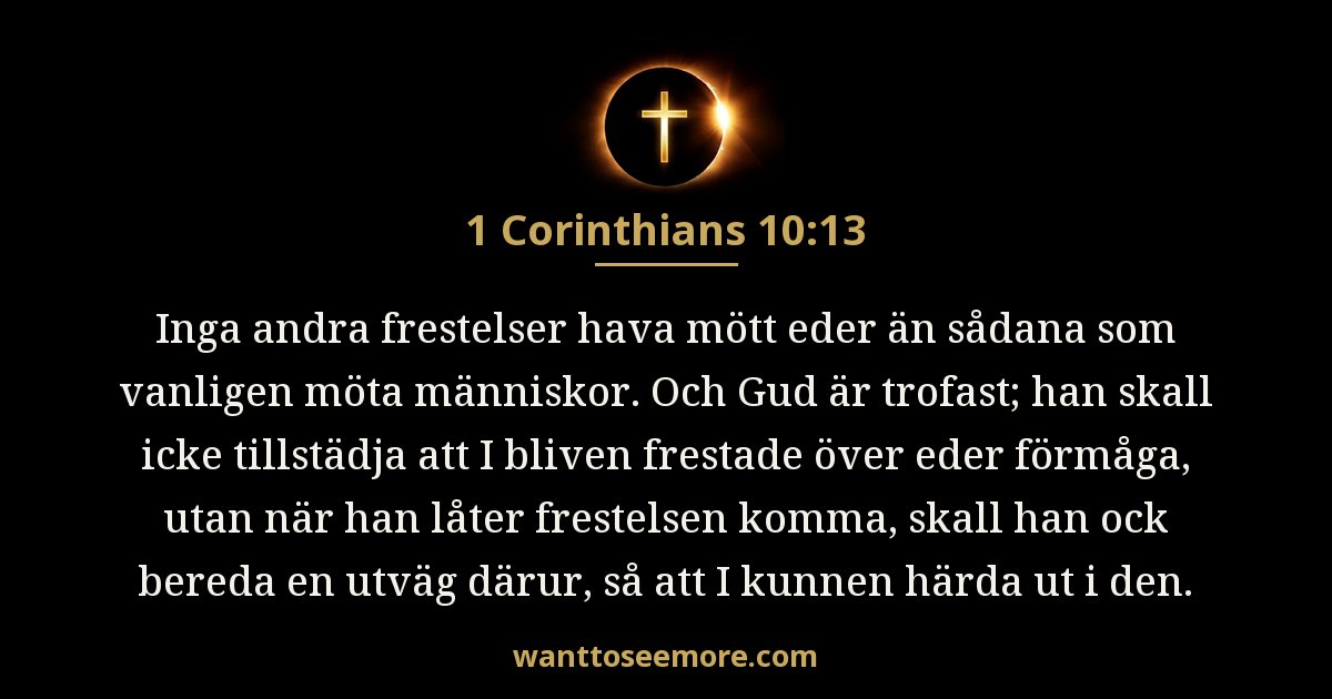 1 Korinthierbrevet 10:13