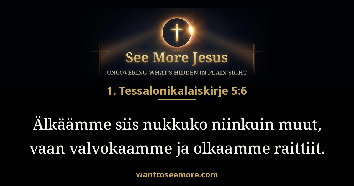 1 Thessalonians 5:6