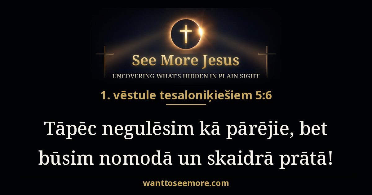 1 Thessalonians 5:6