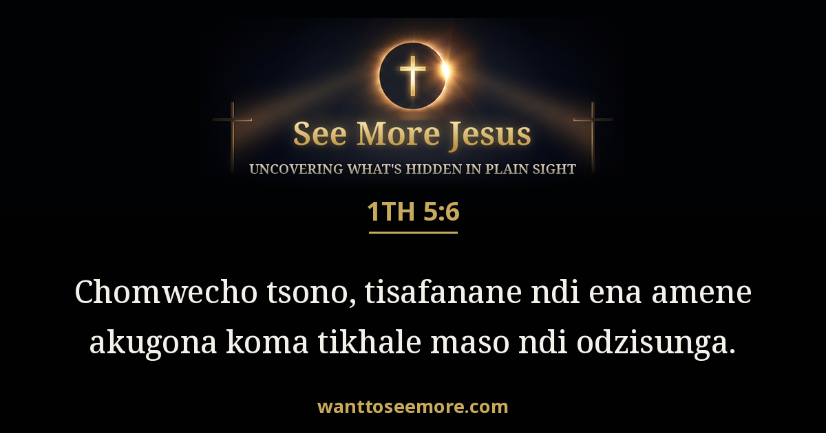 1 Thessalonians 5:6