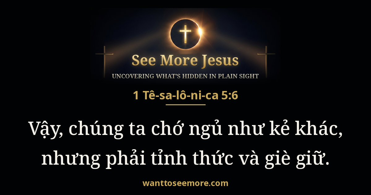 1 Thessalonians 5:6