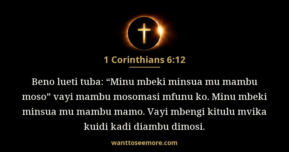 1 Corinthians 6:12