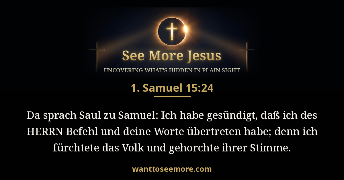 1 Samuel 15:24