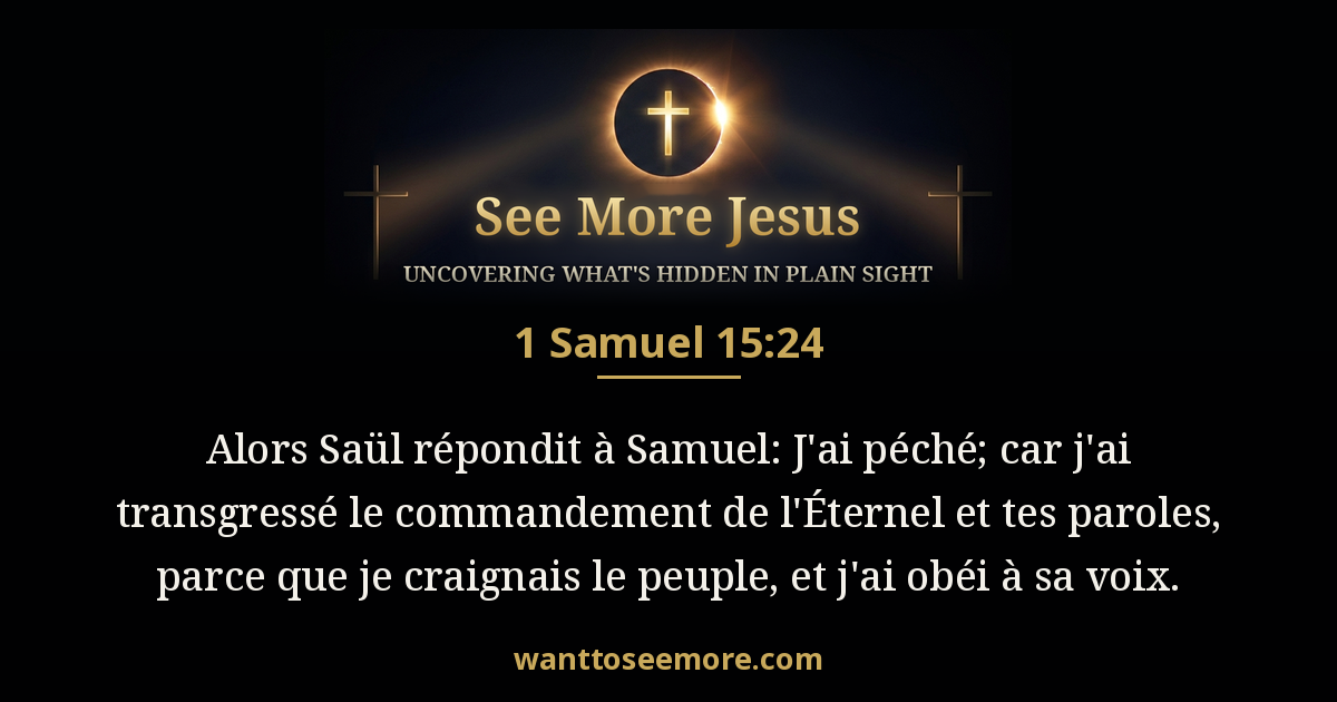 1 Samuel 15:24
