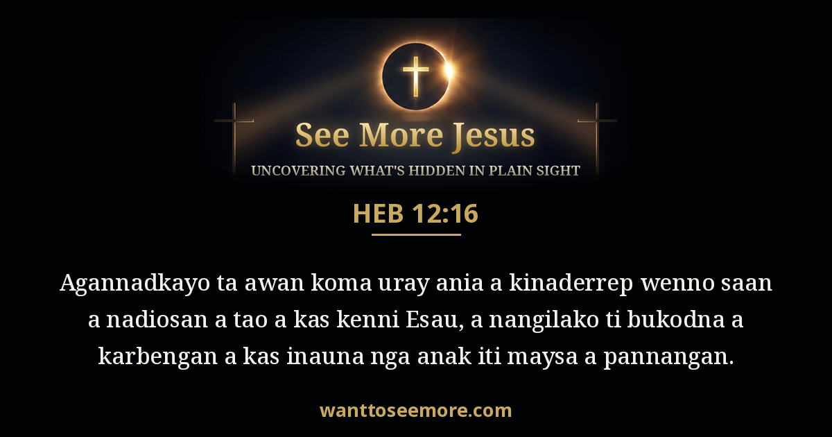 Hebrews 12:16