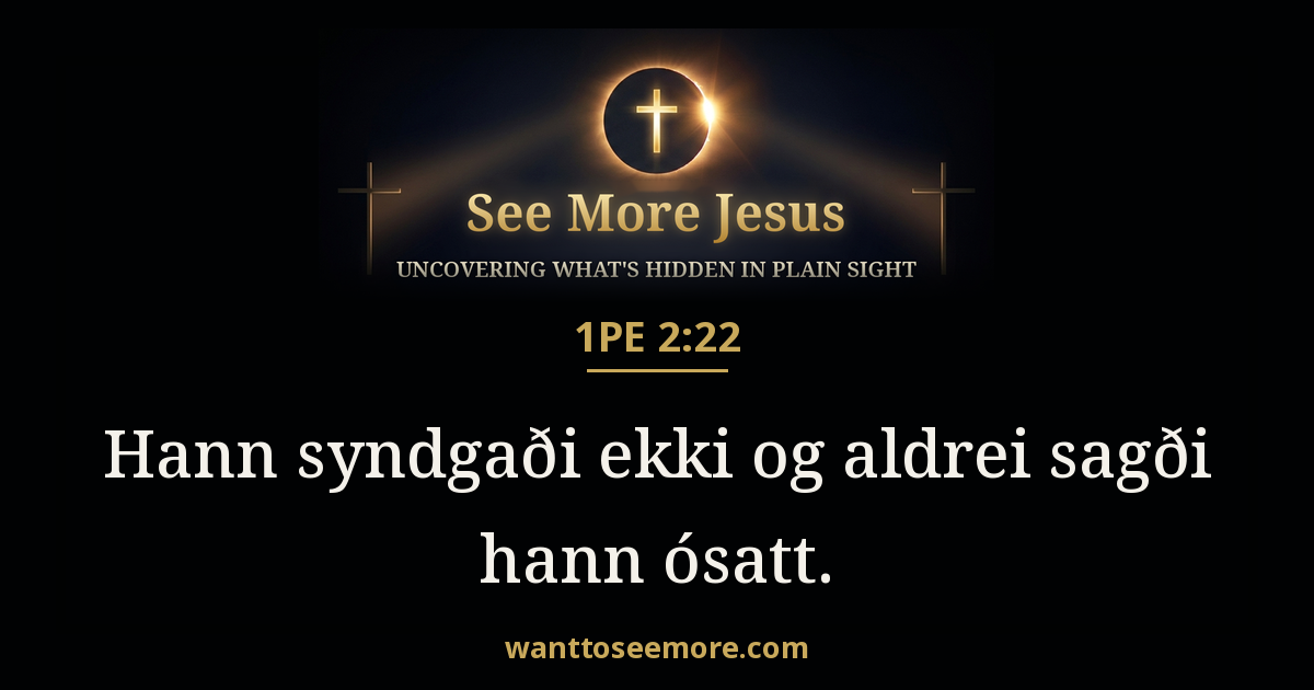 1 Peter 2:22