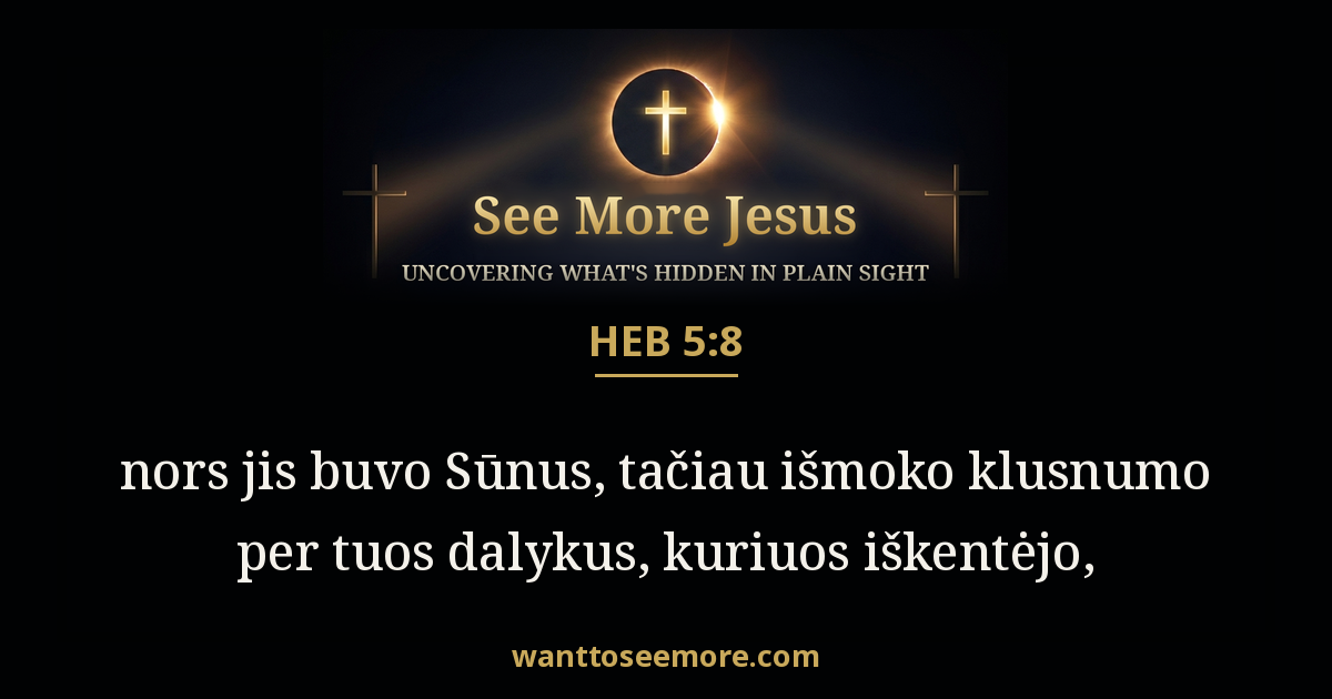 Hebrews 5:8