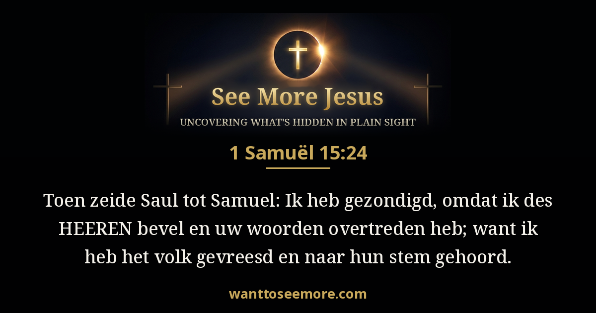 1 Samuel 15:24