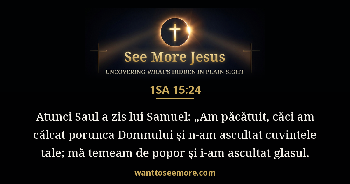 1 Samuel 15:24