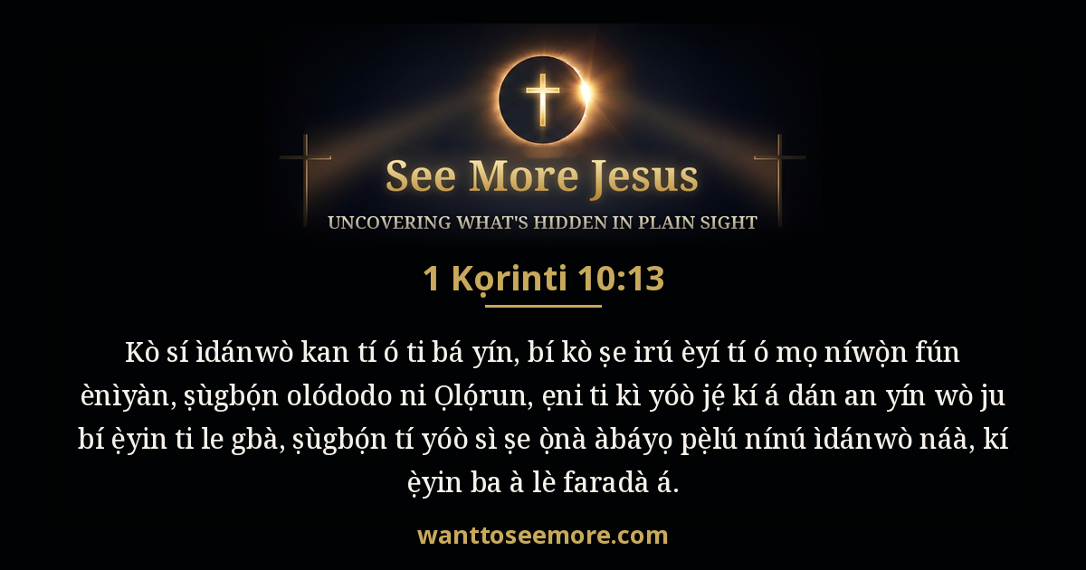 1 Corinthians 10:13