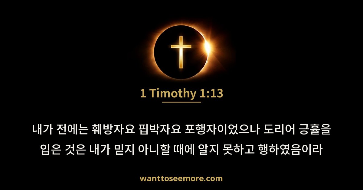 1 Timothy 1:13