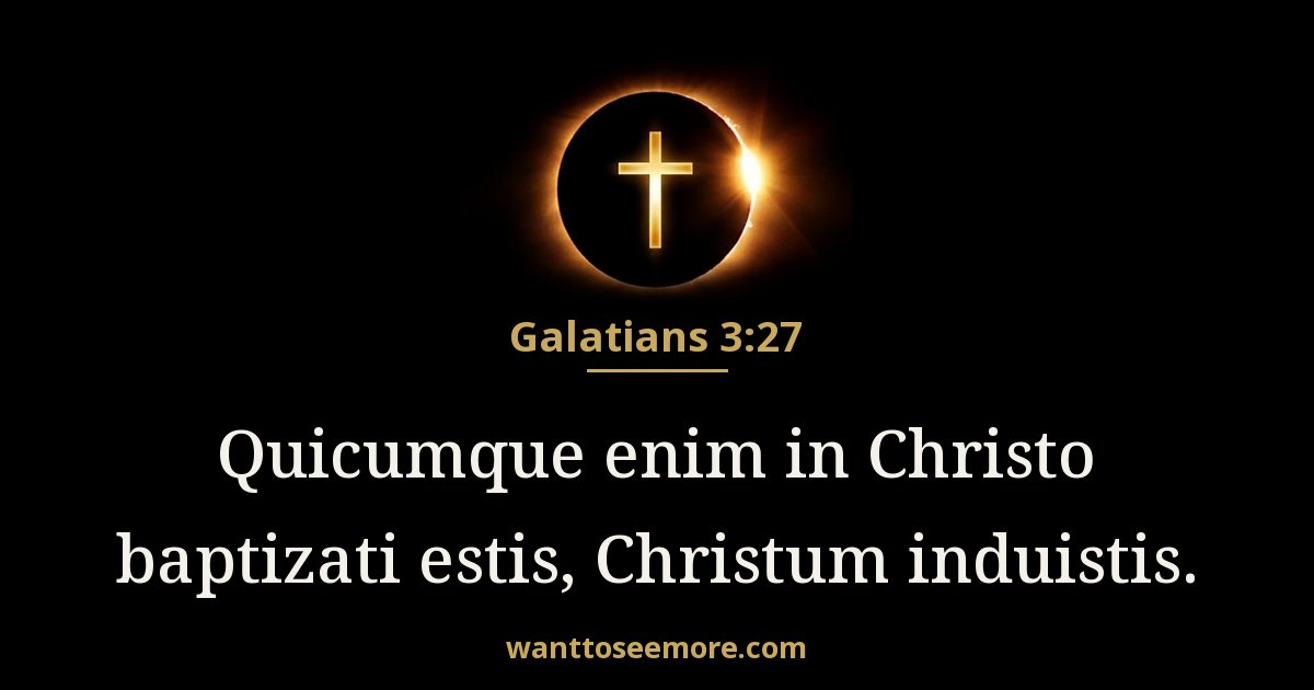 Galatians 3:27