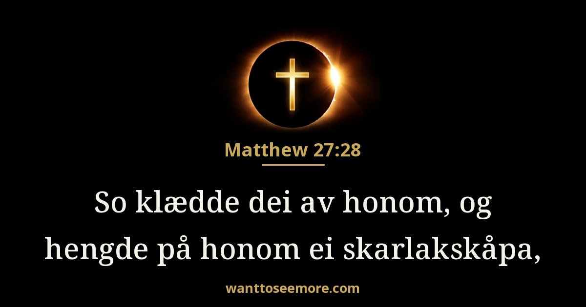 Matthew 27:28