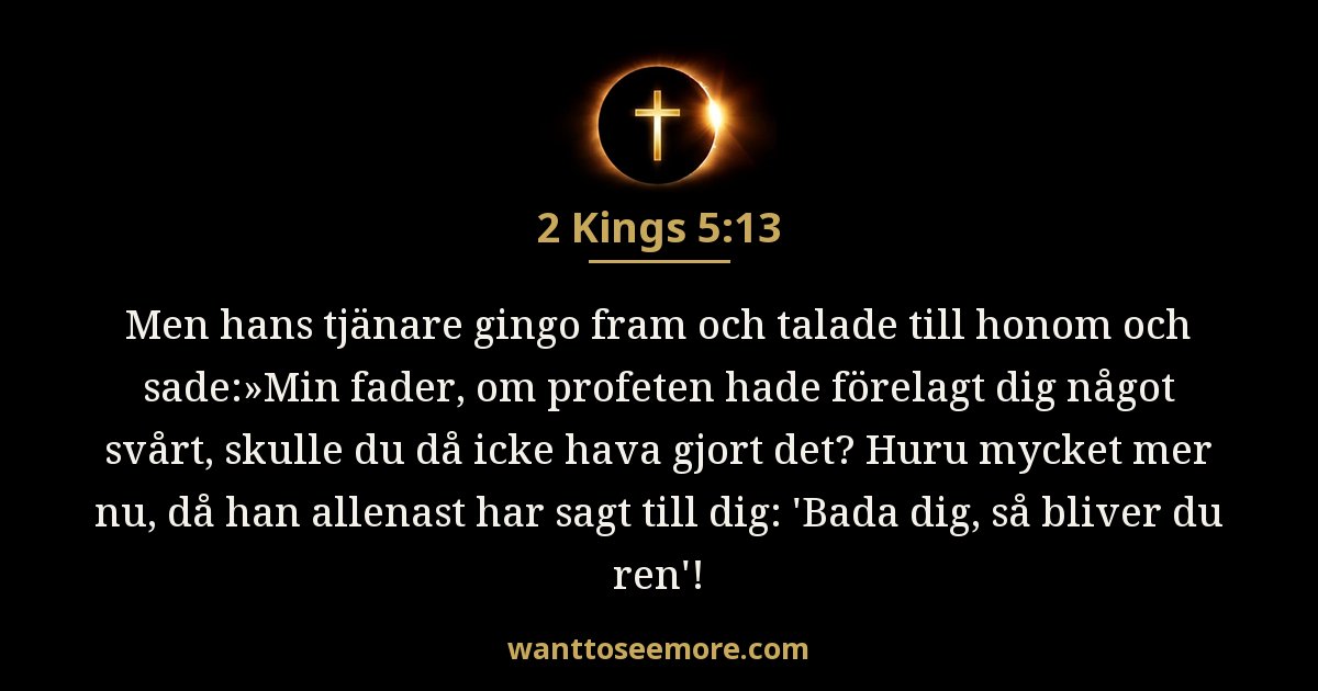 2 Kings 5:13