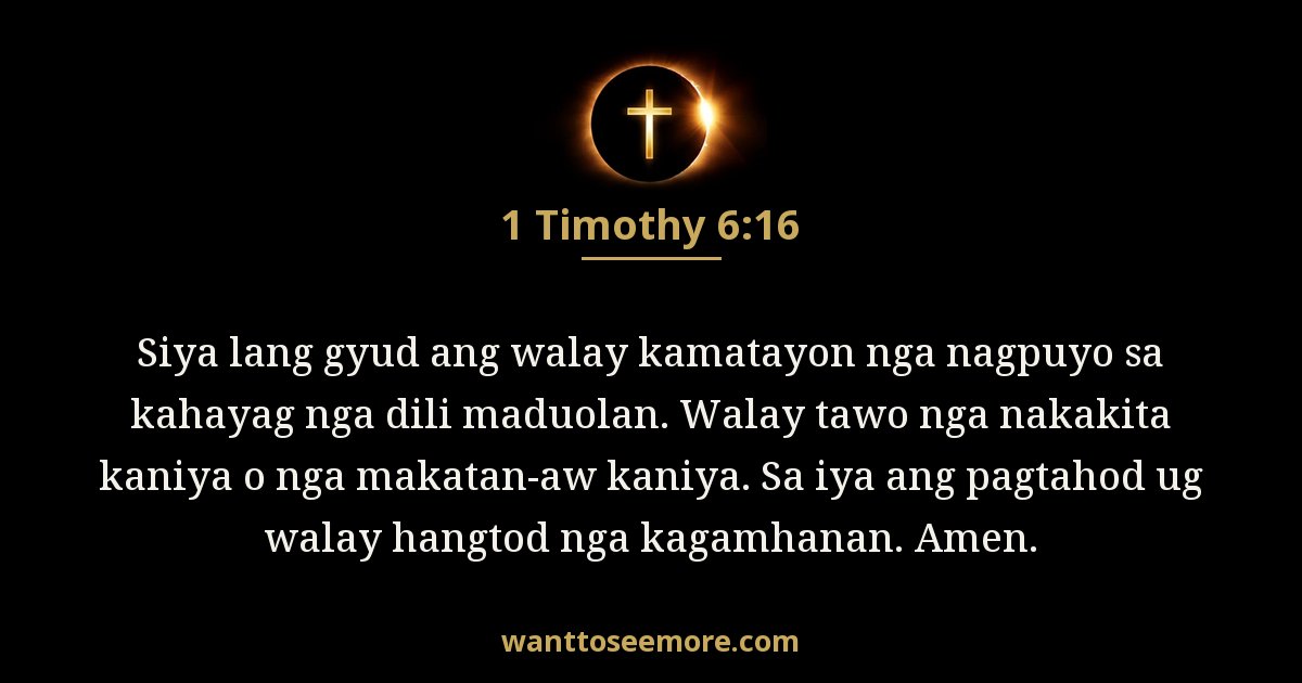 1 Timothy 6:16