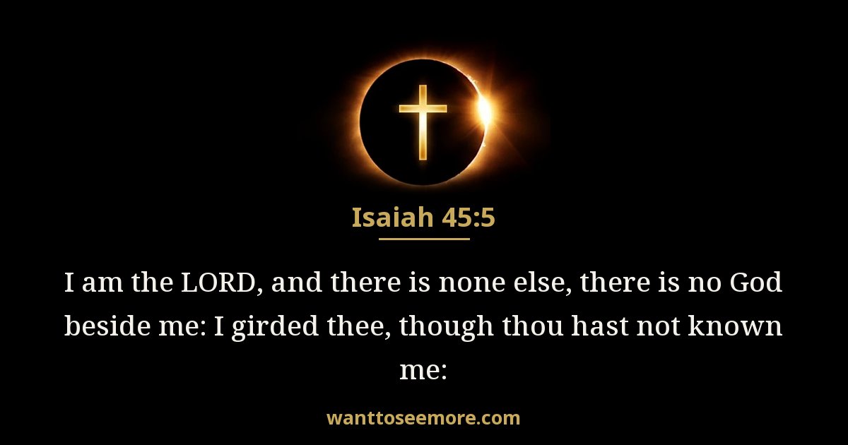 Isaiah 45:5