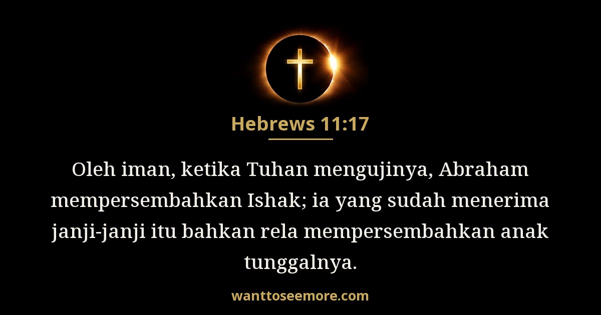Hebrews 11:17