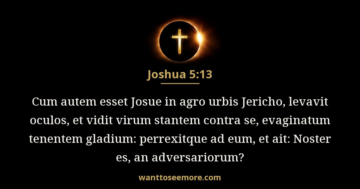 Joshua 5:13
