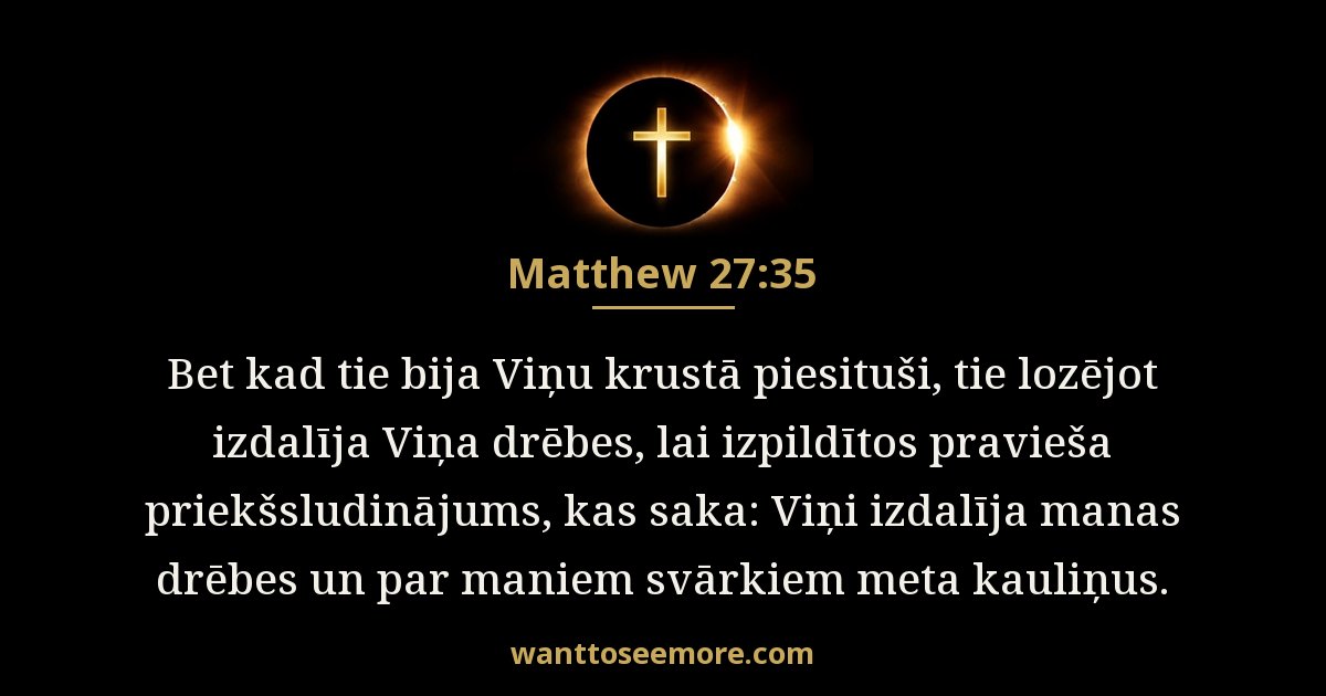 Matthew 27:35