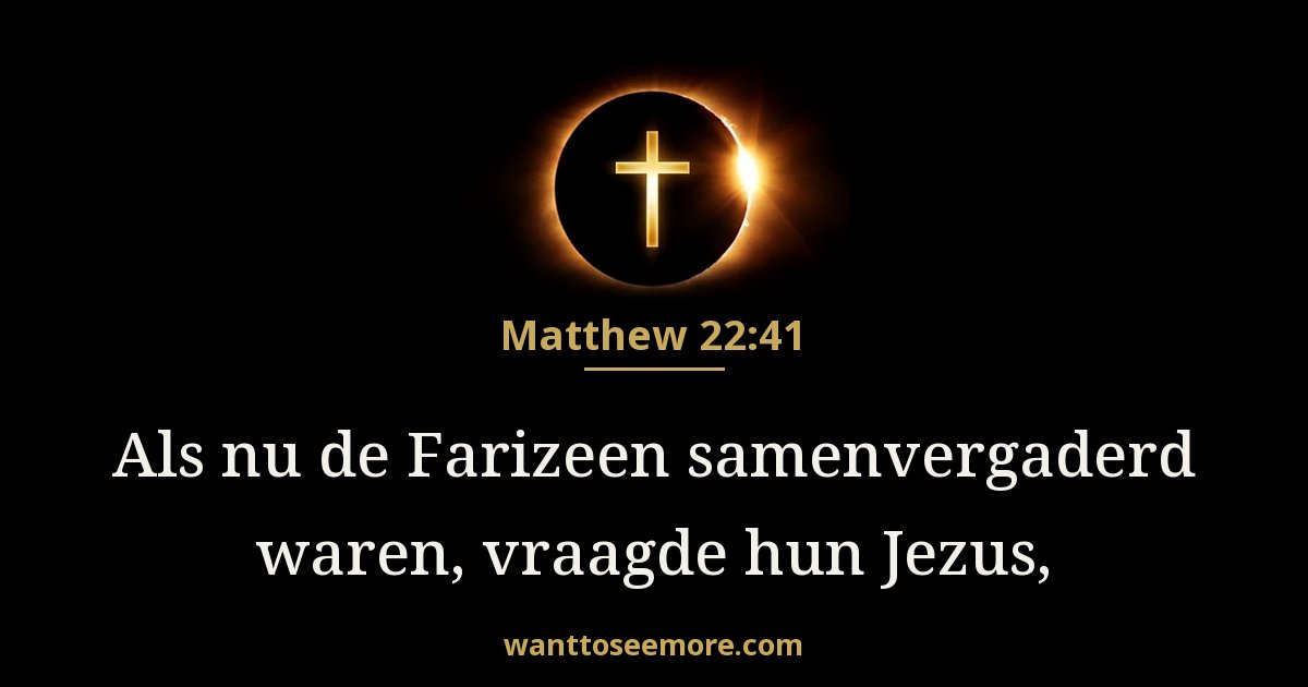 Matthew 22:41