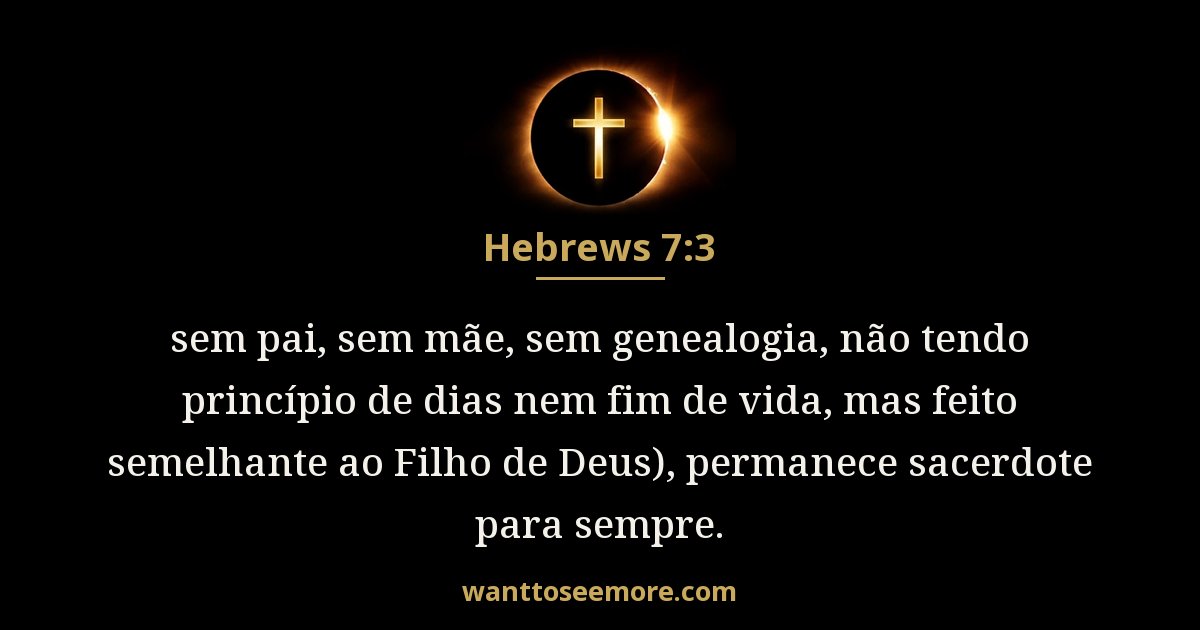 Hebrews 7:3