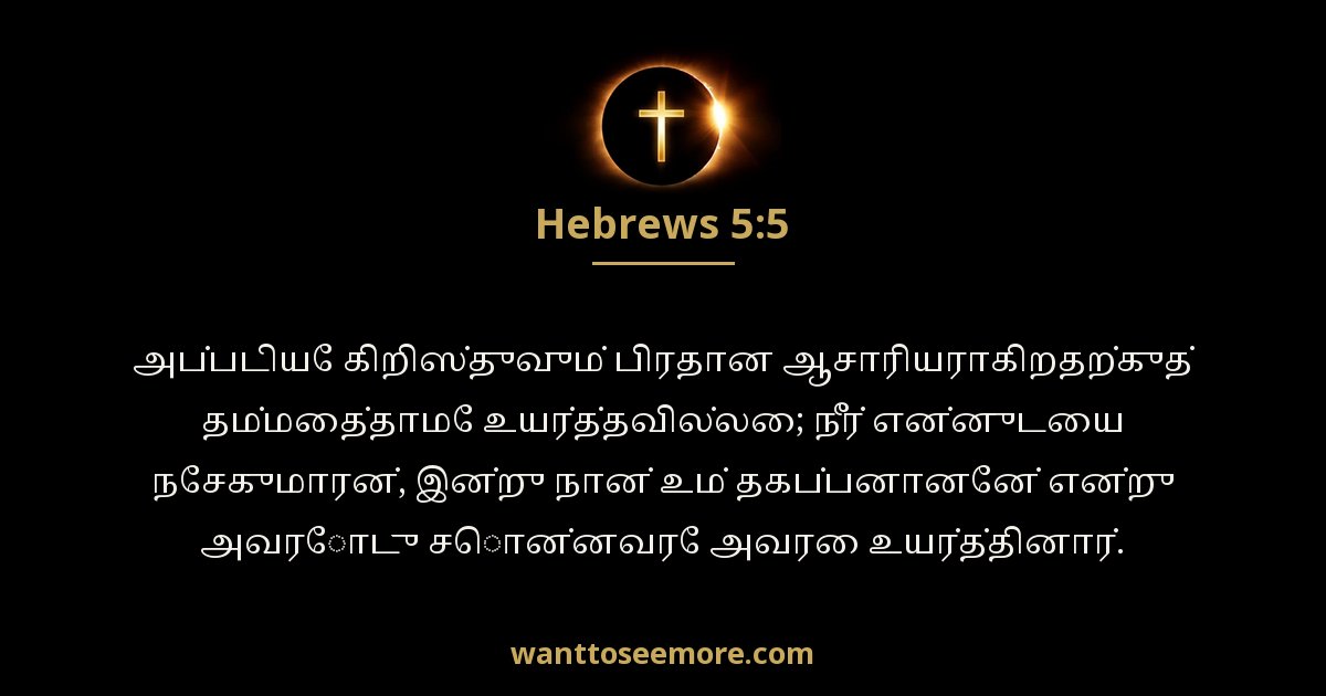 Hebrews 5:5
