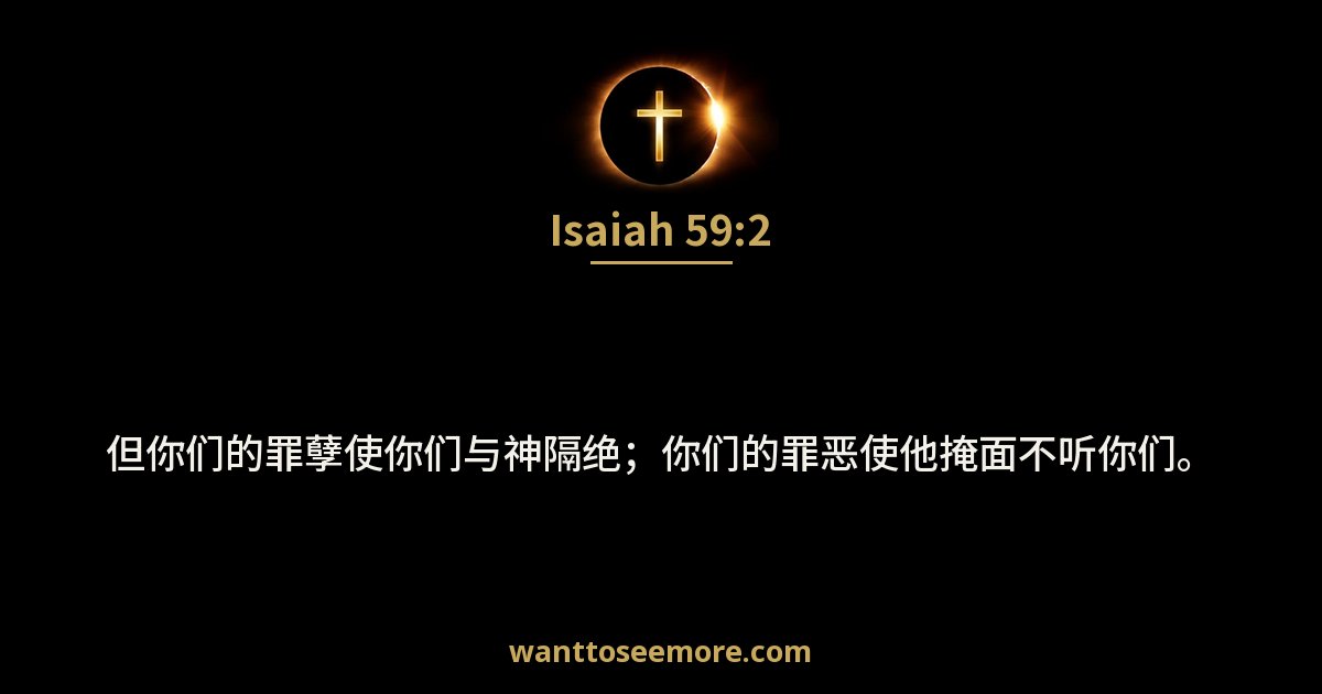 Isaiah 59:2