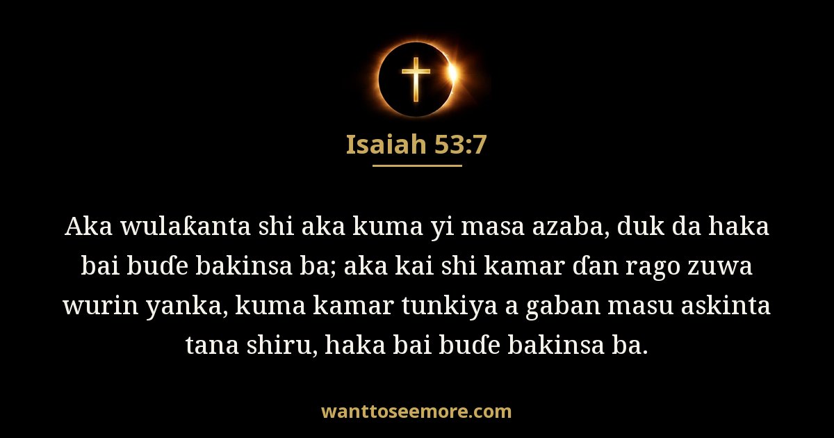Isaiah 53:7