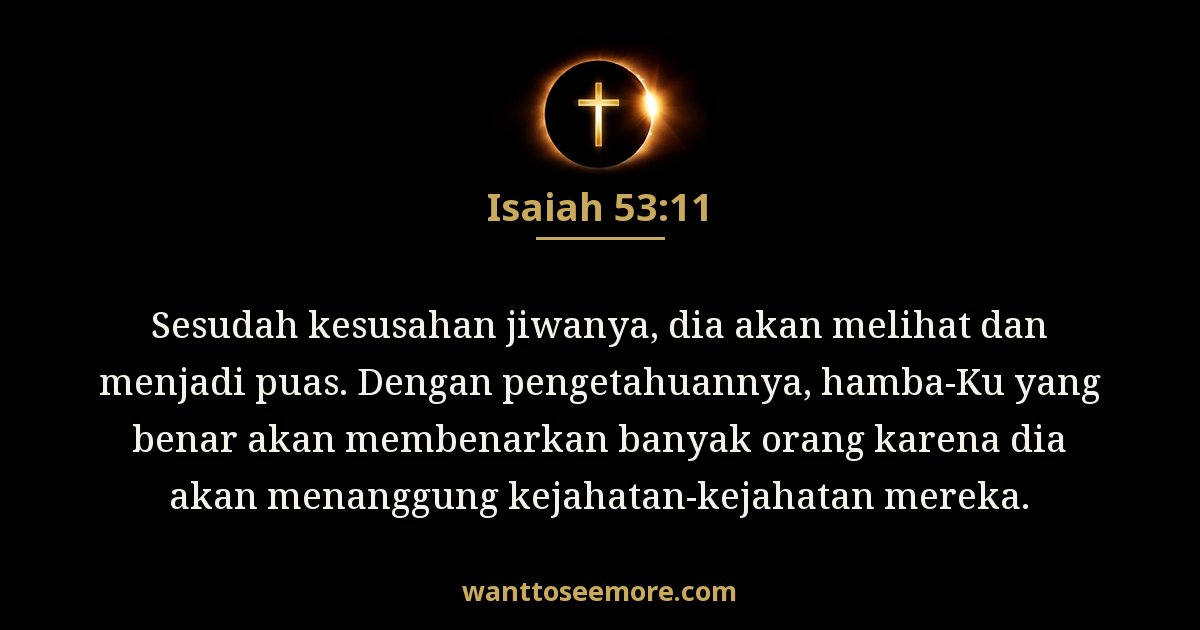 Isaiah 53:11