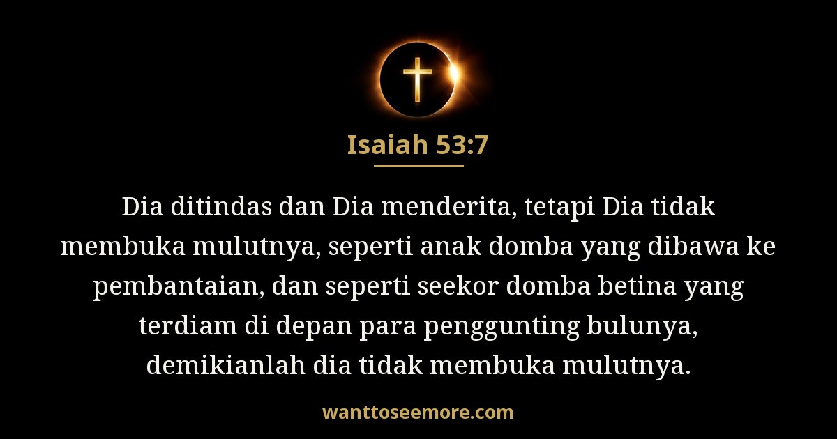 Isaiah 53:7