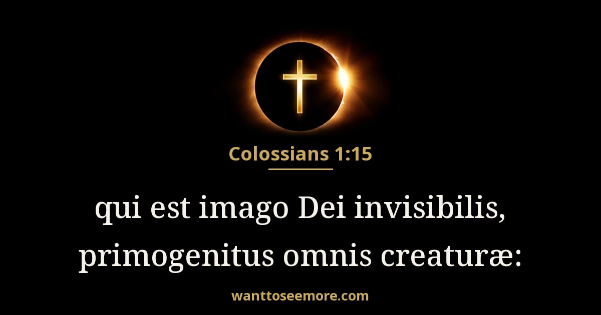 Colossians 1:15