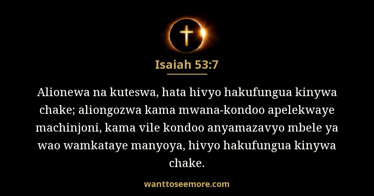 Isaiah 53:7