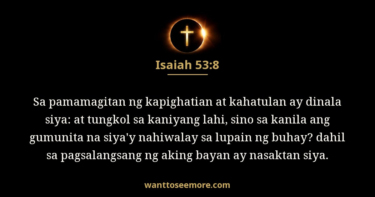 Isaiah 53:8