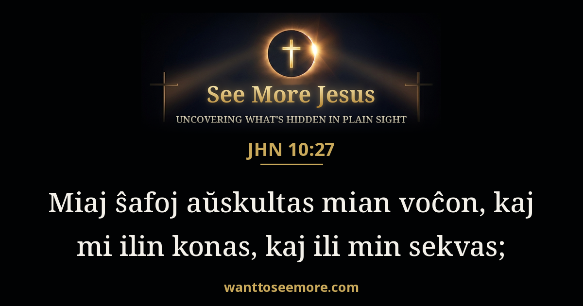 JHN 10:27