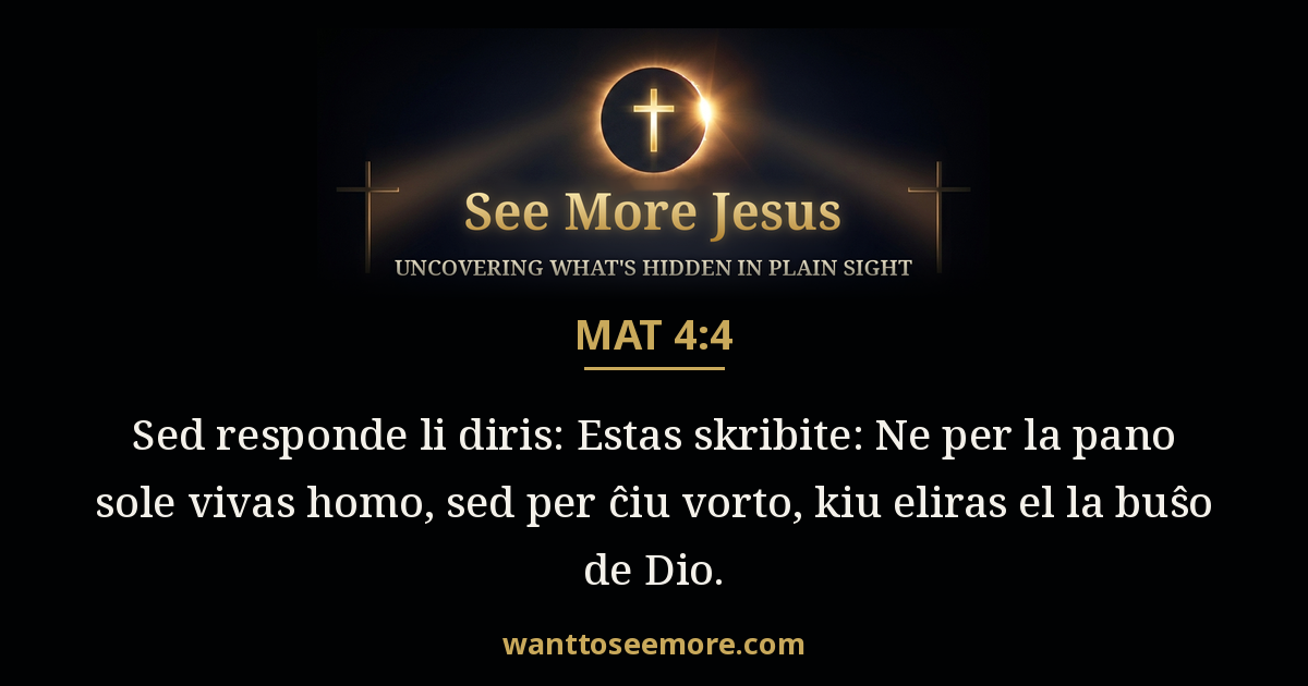 Matthew 4:4
