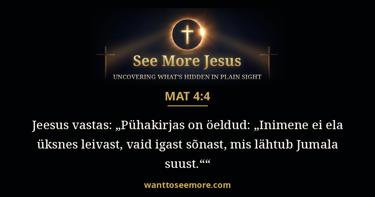 Matthew 4:4
