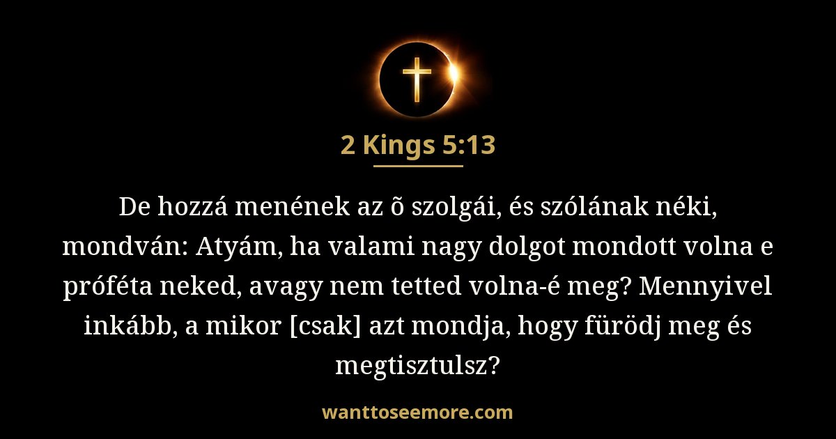 2 Királyok 5:13