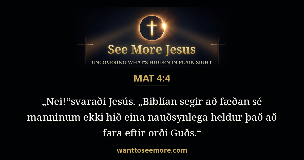 Matthew 4:4
