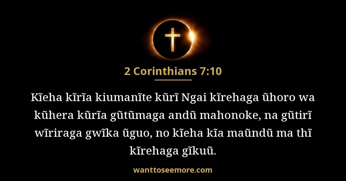 2 Corinthians 7:10